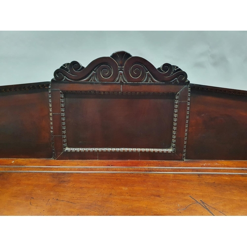 248 - A Fantastic early 19th Century Mahogany Serving Table with turned fluted supports and gallery back. ... 