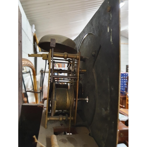 264 - A really good Georgian Mahogany brass dial Longcase Clock by George Walker, Dublin with architectura... 