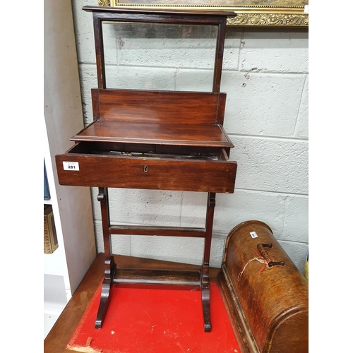 281 - A 19th Century Mahogany Gentleman's Valet.
W 41 X H 101 cms.