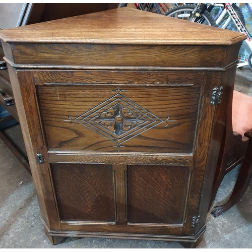 813 - An Early 20th Century Old Charm Corner Cabinet along with a Bureau.