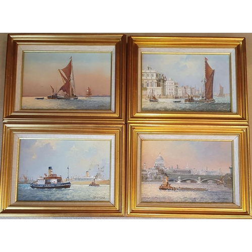 129a - A good set of four Oils on Canvas by Colin Moore. All signed and inscription verso on each.