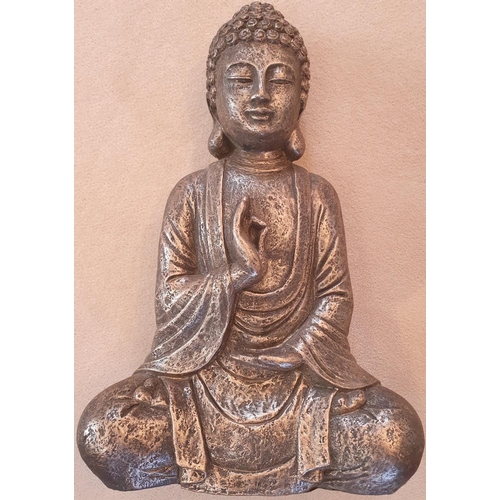 132 - A Buddha Figure. 42 cms high approx along with another.