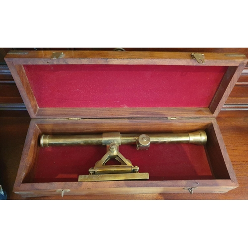 134 - A reproduction cased Sextant in a hardwood box.