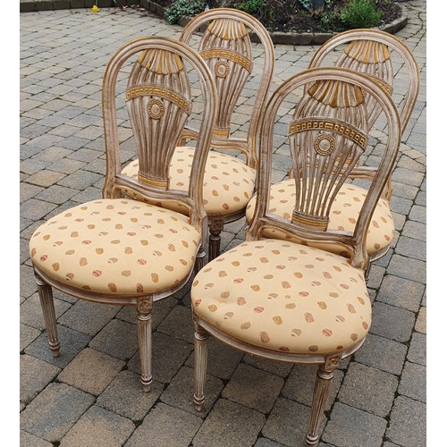 333 - A lovely set of four Painted Timber Chairs