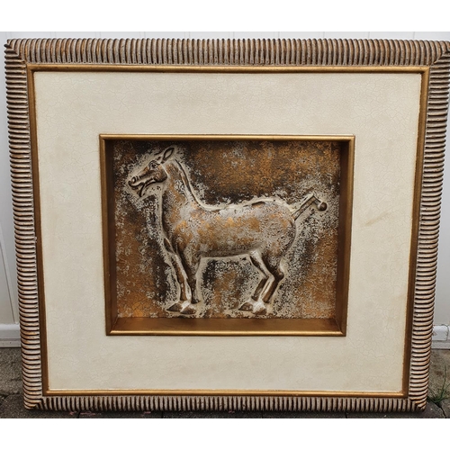 361 - A Horse Picture in relief. 83 x 76 cms approx.