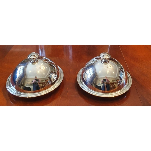 52 - A pair of Christofle butter Dishes with lids.