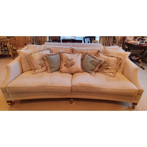 208 - This Item is now in the Auction. A fantastic large cream Couch by Duresta, Hornblower design with fe... 