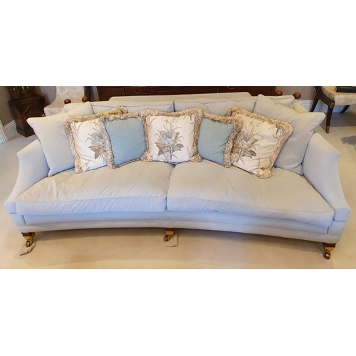 214 - This item is now in the Auction. A fantastic large duck egg blue Couch by Duresta, Hornblower design... 