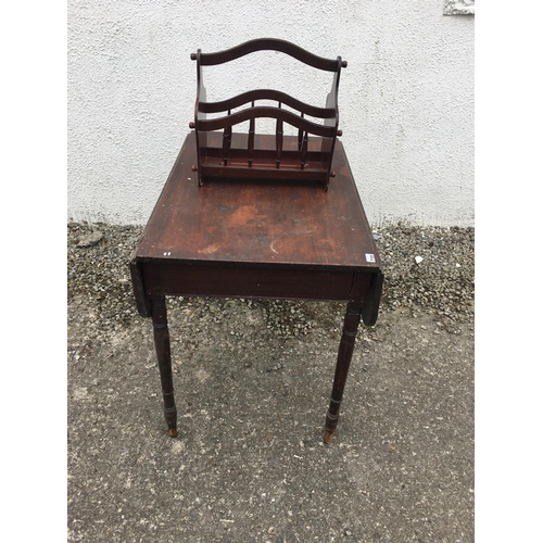 797 - A 19th Century Pembroke Table and a Canterbury.