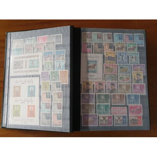 344 - Stamps: A large Afghanistan to Tibet, East Asia collection in 60 page stockbook.