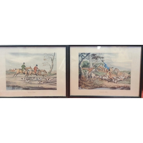 351 - A really good set of four 19th Century hand coloured Prints after Henry Alken. by T Sutherland sculp... 