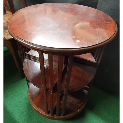 101 - A late 19th Century Mahogany revolving Bookcase. D 57 x H 80 cms approx.