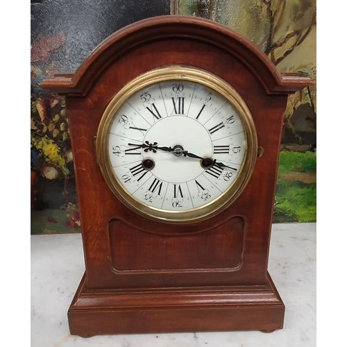 119 - Two 20th Century Mahogany Bracket Clocks. 30 x H 33 cms approx.