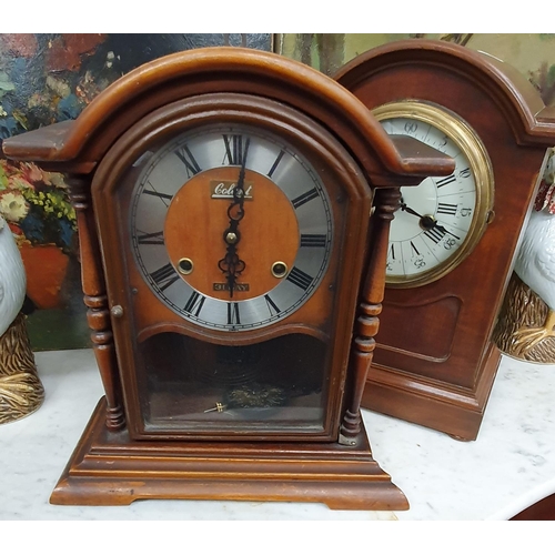 119 - Two 20th Century Mahogany Bracket Clocks. 30 x H 33 cms approx.