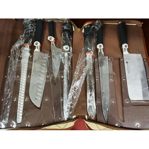 151 - A Waltmann and John kitchen Knife set along with a part cased set of Cutlery.