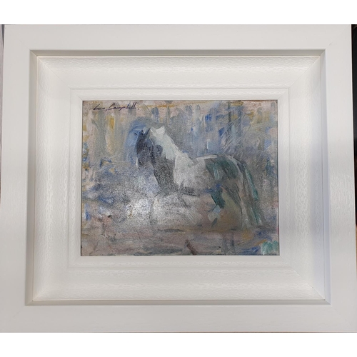 43 - Con Campbell 'Cob'. An Oil On Board. Framed size 40 x 35 cms approx.