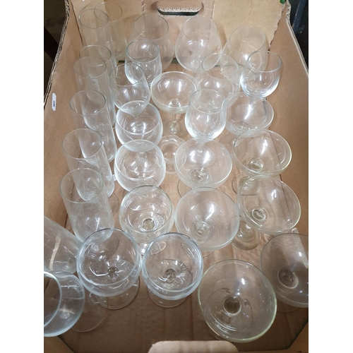 87 - A good selection of Babycham style Glasses along with other glass wares etc.