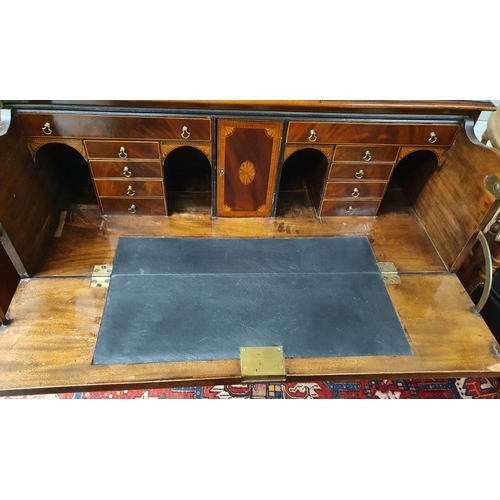 235 - A really Good Georgian Mahogany Secretaire Chest of Drawers with original ring handles.
W 110 x D 58... 