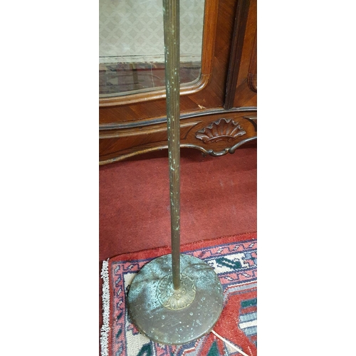 241 - An early 20th Century Brass Standard Lamp.H 126 cms approx.