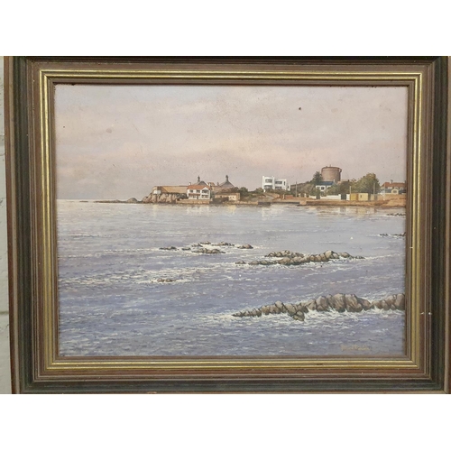 251 - A 20th Century Oil On Canvas of Martello Tower by James Morton. Signed LR. 35 x 45 cms approx.