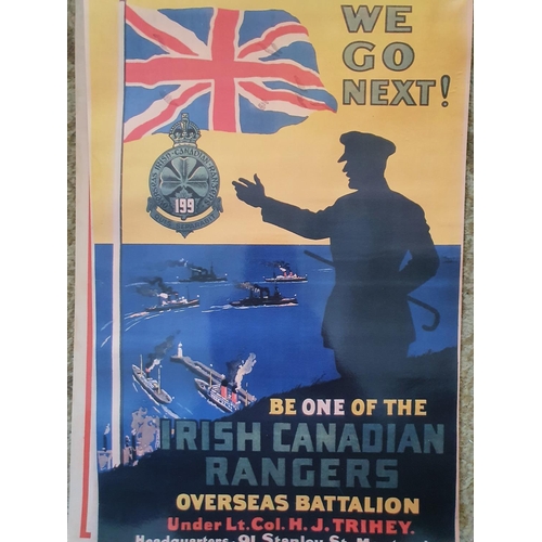 100a - A quantity of reproduction Military Posters. Apporx 42 x 28 cms.