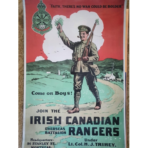 100a - A quantity of reproduction Military Posters. Apporx 42 x 28 cms.