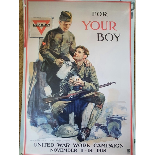 100a - A quantity of reproduction Military Posters. Apporx 42 x 28 cms.