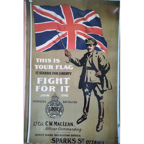 100a - A quantity of reproduction Military Posters. Apporx 42 x 28 cms.