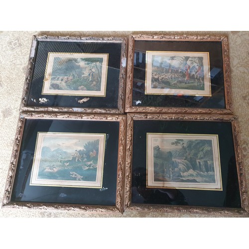 110a - A good set of 19th Century coloured Engravings, dated 1834.