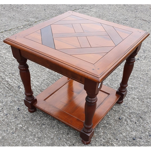 482 - A Cherrywood Table. 60 x 60 x 55high cms.