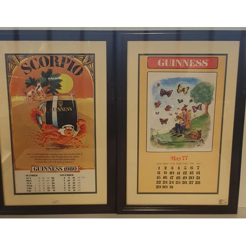 107 - A good set of five Pub Advertising Pictures. 55 x 31 cms approx.