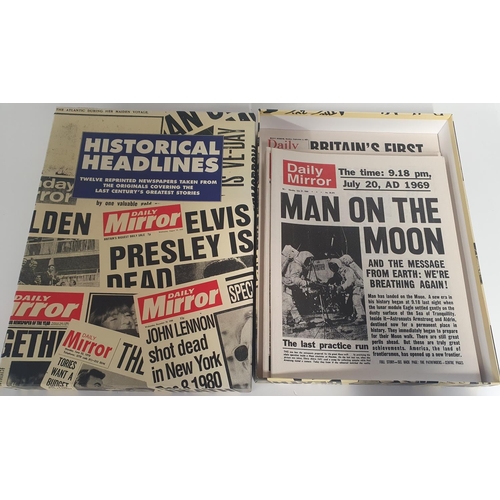 113 - A boxed set of Historical Headlines from The Daily Mirror.