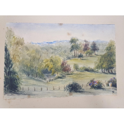 134 - A fantastic quantity of 19th Century Watercolours of Irish Scenes. 'Sketches of Nature'. Monogrammed... 