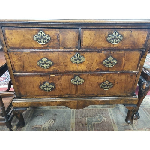 249 - A late 18th early 19th Century Walnut Lowboy on stand. 98 x 51 x H 83 cms approx.