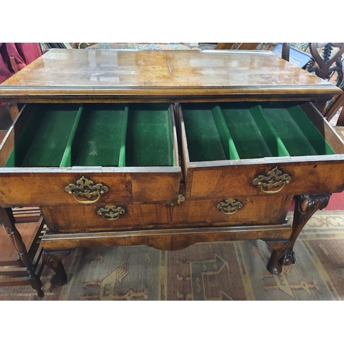 249 - A late 18th early 19th Century Walnut Lowboy on stand. 98 x 51 x H 83 cms approx.