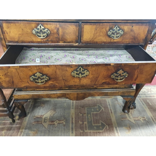 249 - A late 18th early 19th Century Walnut Lowboy on stand. 98 x 51 x H 83 cms approx.