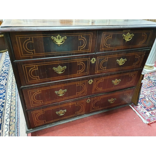 563 - A superb quality early 19th Century possibly 18th Century, Rosewood/Oysterwood Chest of Drawers with... 