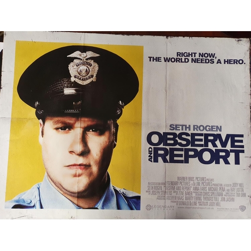 387 - A good selection of Movie Posters to include Observe and Report, Obsessed x 2, Outlaw, Outlander, On... 