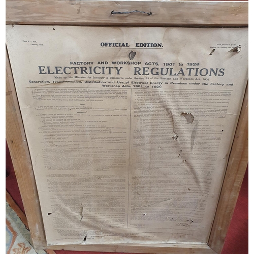 374 - A Vintage official edition of The Factory & Workshop Act 1901 - 1929 Electricity Regulations. 76 x 5... 