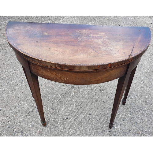 1071 - A Regency Mahogany fold over Card Table, Pine Bin and Pine Locker.