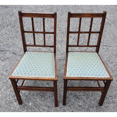 1073 - A nice pair of Arts and Crafts Chairs.