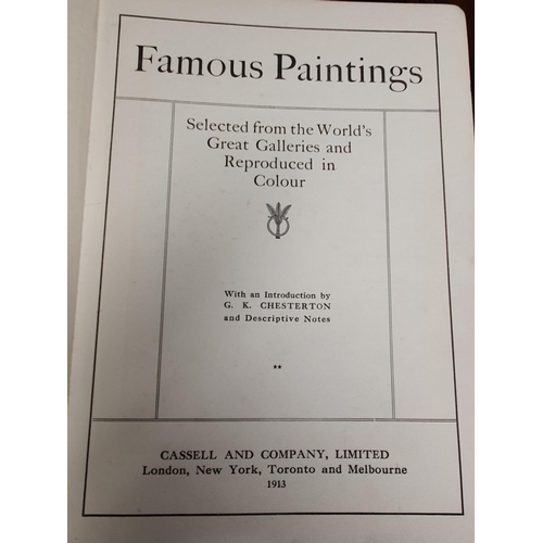 567 - Cassells & Co. MCMII The Nations Pictures in four volumes along with Cassells & Co. famous Paintings... 