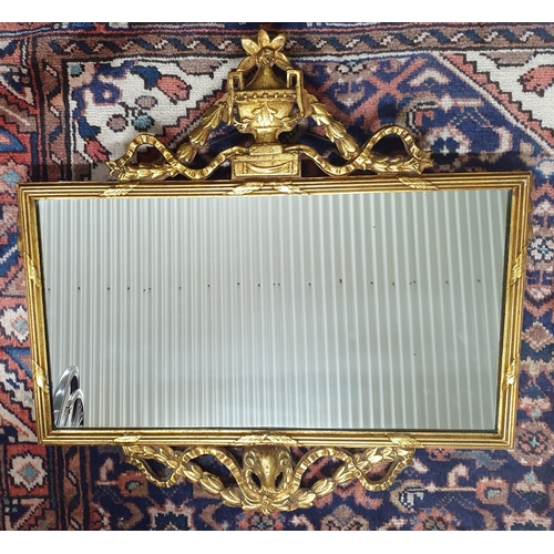 690 - A nice early 20th Century Gilt Mirror. 65 x 37H cms approx.