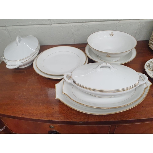 703 - 66 pieces of primarily Limoges Dinner Wares, some crested.