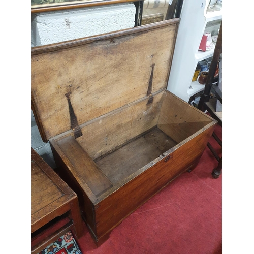 736 - An 18th Century Camphor Wood Chest. 83 x 43 x h 47 cms approx.