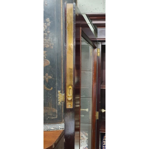 801 - A late 19th Century Mahogany Bureau Bookcase with beautiful fully fitted interior and glazed top, ci... 