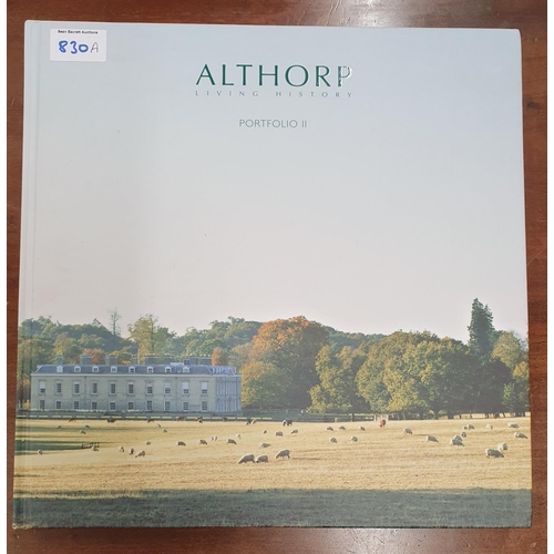 830a - A volume of the Althorp Living History Portfolio.