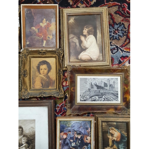 840 - A good quantity of miniature Pictures along with others.