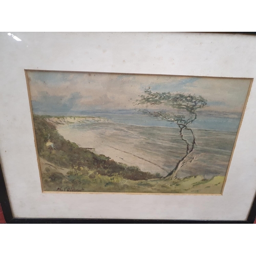 868 - A 20th Century Watercolour by A E Smith 'Ellen's Isle' along with two watercolours and others.