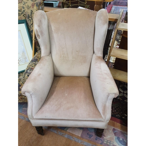 961 - A late 19th Century Wingback Armchair. This Arm Chair seems to be in good condition.